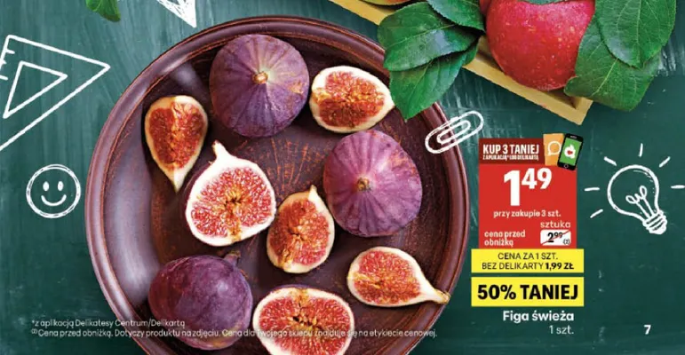Figa świeża promocja w Delikatesy Centrum