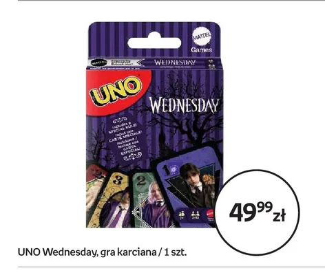 Gra karciana UNO Wednesday promocja w Empik