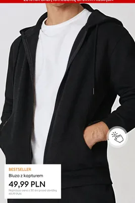 Bluza z kapturem promocja w Sinsay