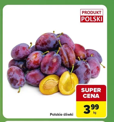 Śliwki polskie promocja w Carrefour Express