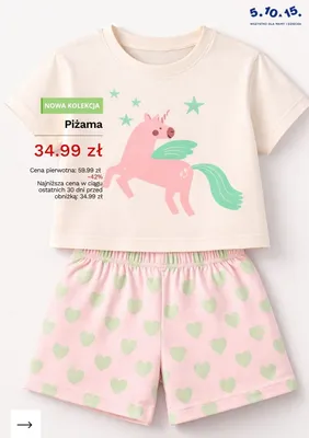 Piżama dziecięca 5,10,15. promocja w 5.10.15