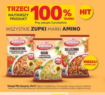 Zupa instant Amino Gulaszowa promocja w Kaufland