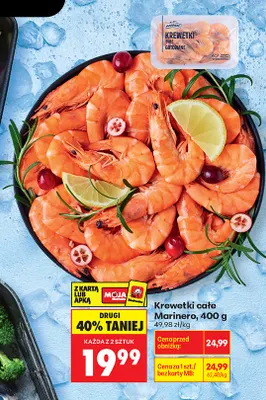 Krewetki całe Marinero promocja w Biedronka