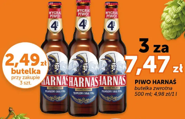 Piwo Harnaś Jasne Pełne promocja w ABC