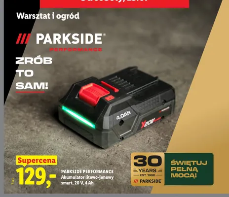 Akumulator litowo-jonowy smart Parkside Performance promocja w Lidl