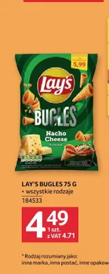 Chrupki Lay's Bugles Nacho Cheese promocja w Selgros