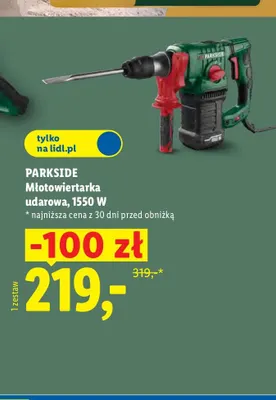 Młotowiertarka udarowa Parkside promocja w Lidl