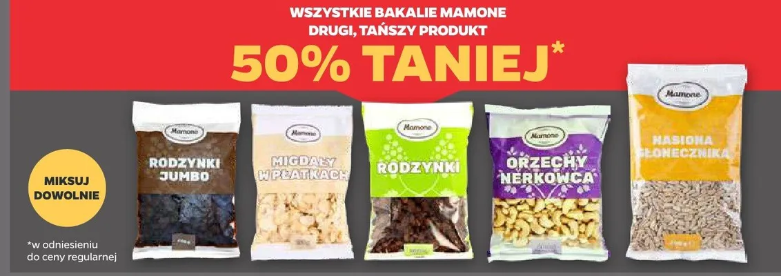 Rodzynki Jumbo Mamone promocja w Netto