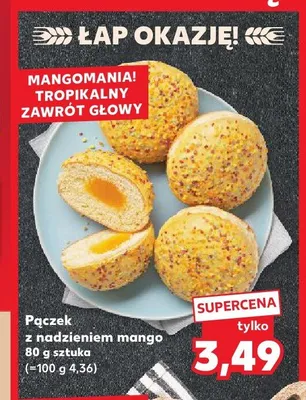 Pączek z nadzieniem mango promocja w Kaufland