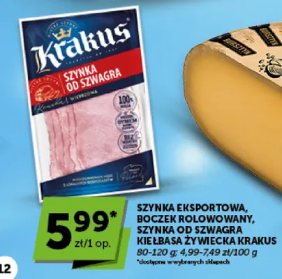 Kiełbasa żywiecka Krakus promocja w Groszek