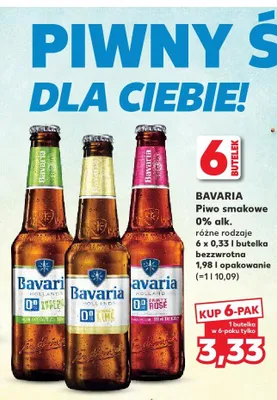Piwo bezalkoholowe Bavaria Ginger Lime 6-pak promocja w Kaufland