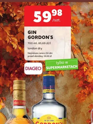 Gin Gordon's London Dry promocja w Stokrotka