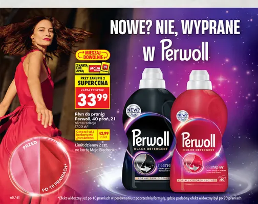 Płyn do prania Perwoll Color Detergent promocja w Biedronka