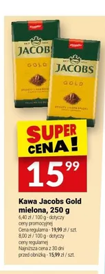 Kawa mielona Jacobs Gold promocja w Twój Market