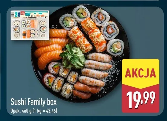 Sushi Family box promocja w Aldi