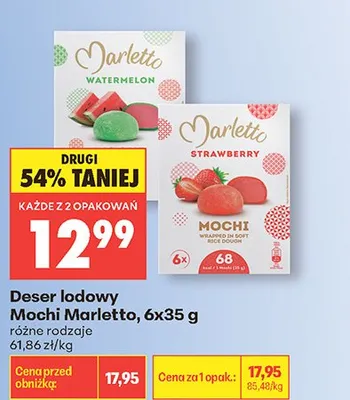 Deser lodowy Mochi Marletto promocja w Biedronka