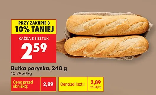 Bułka paryska promocja w Biedronka