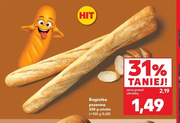 Bagietka pszenna promocja w Kaufland