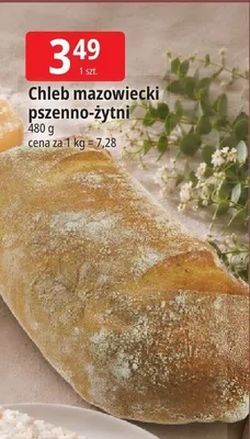 Chleb mazowiecki pszenno-żytni promocja w Leclerc