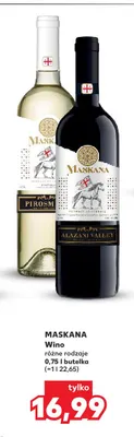 Wino czerwone Maskana Pirosmani promocja w Kaufland