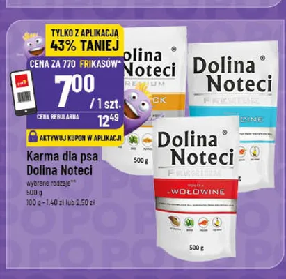 Karma dla psa Dolina Noteci promocja w POLOmarket