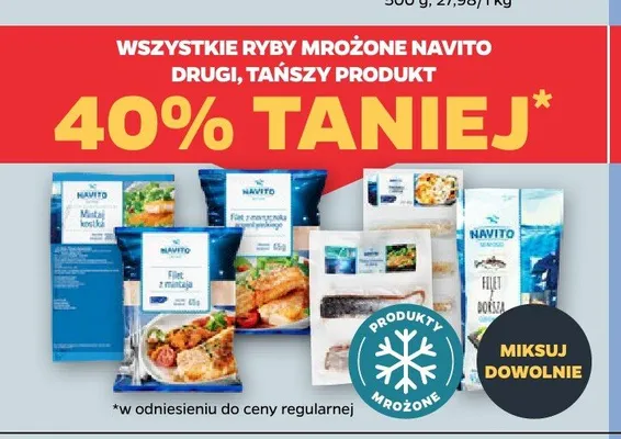 Ryby mrożone Navito promocja w Netto