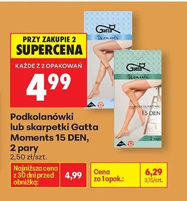 Skarpetki Moments 15 DEN promocja w Biedronka