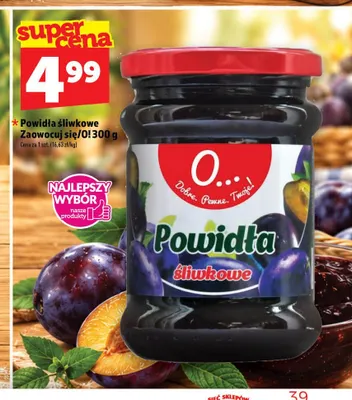 Powidła śliwkowe Zaowocuj się O! promocja w TOPAZ