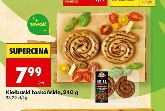 Kiełbaski toskańskie Grill Ma Relaks promocja w Biedronka