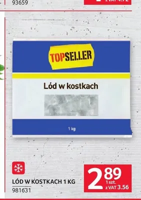 Lód w kostkach Topseller promocja w Selgros