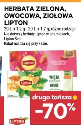 Herbata ziołowa Lipton promocja w Stokrotka