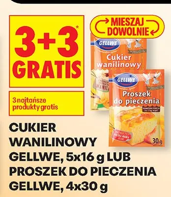 Cukier wanilinowy 3+3 GRATIS promocja w Biedronka