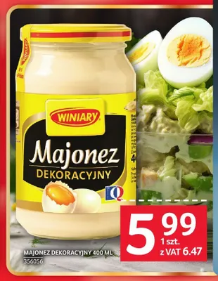 Majonez dekoracyjny WINIARY promocja w Selgros