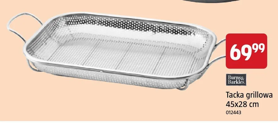 Tacka grillowa Burns & Barkles 45x28 cm promocja w Jula