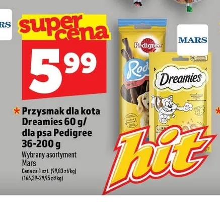 Przysmak dla kota z kaczką Dreamies promocja w TOPAZ