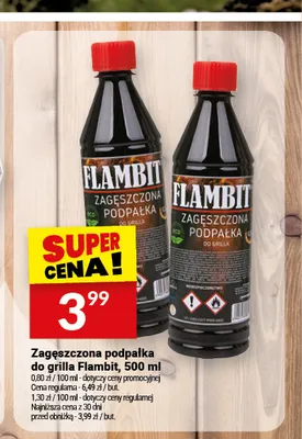 Zagęszczona podpałka do grilla Flambit promocja w Twój Market