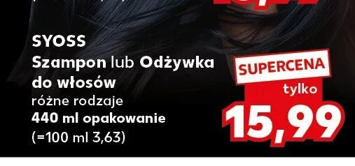 Szampon lub Odżywka do włosów Syoss promocja w Kaufland