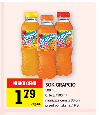 Sok Grapcio promocja w Gram Market