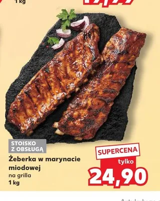 Żeberka w marynacie miodowej na grilla Kaufland promocja w Kaufland
