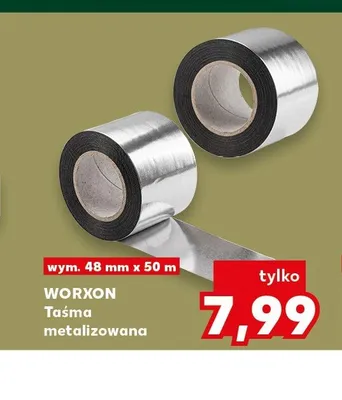 Taśma metalizowana WORXON 48mmx50 m promocja w Kaufland