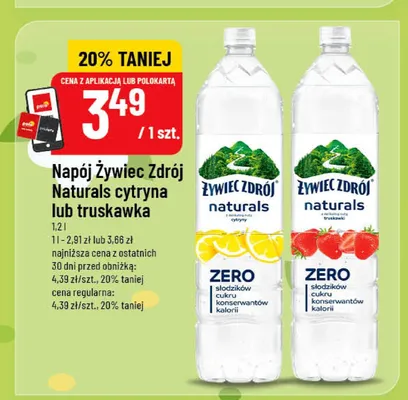 Napój Żywiec Zdrój Naturals cytryna promocja w POLOmarket
