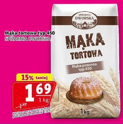 Mąka tortowa typ 450 Spiżarnia Dworska promocja w Prim Market