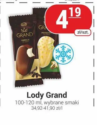 Lody Grand promocja w Delikatesy Sezam