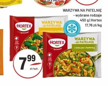 Warzywa na patelnię z przyprawą włoską Hortex promocja w Sedal