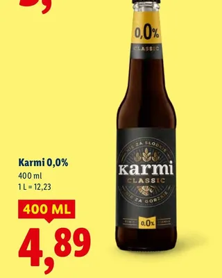 Piwo bezalkoholowe 0,0% classic promocja w Lidl