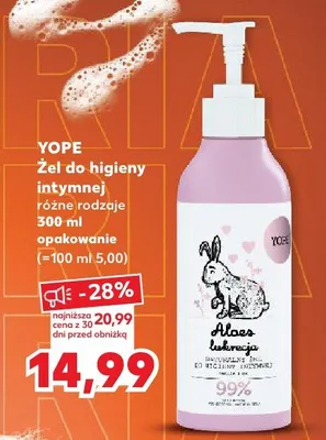Żel do higieny intymnej Yope promocja w Kaufland