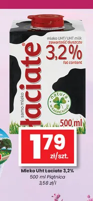 Mleko UHT Łaciate 3,2% promocja w emma MARKET