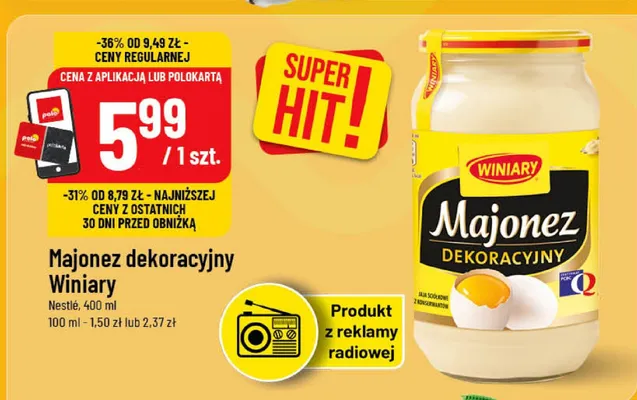 Majonez dekoracyjny promocja w POLOmarket