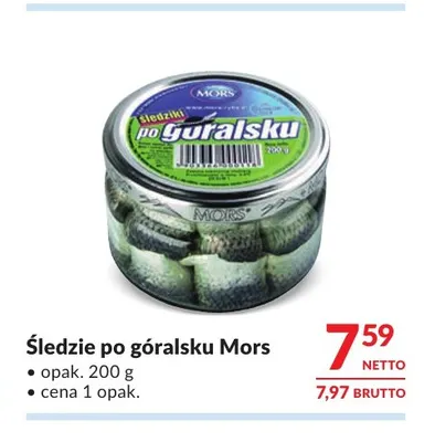 Śledzie po góralsku Mors promocja w Makro