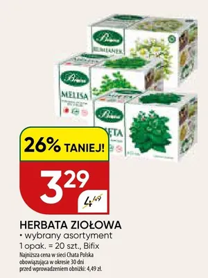 Herbata ziołowa Bifix promocja w Chata Polska